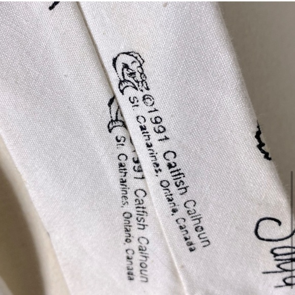 Vintage Catfish Calhoun Christmas Santa Head Tie - Picture 6 of 8